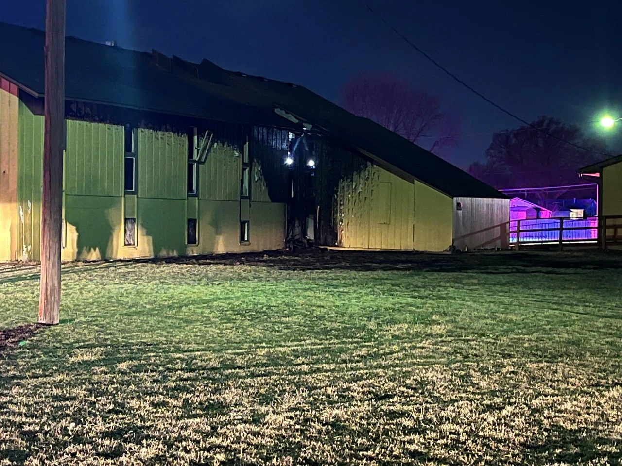 Church damaged in morning fire