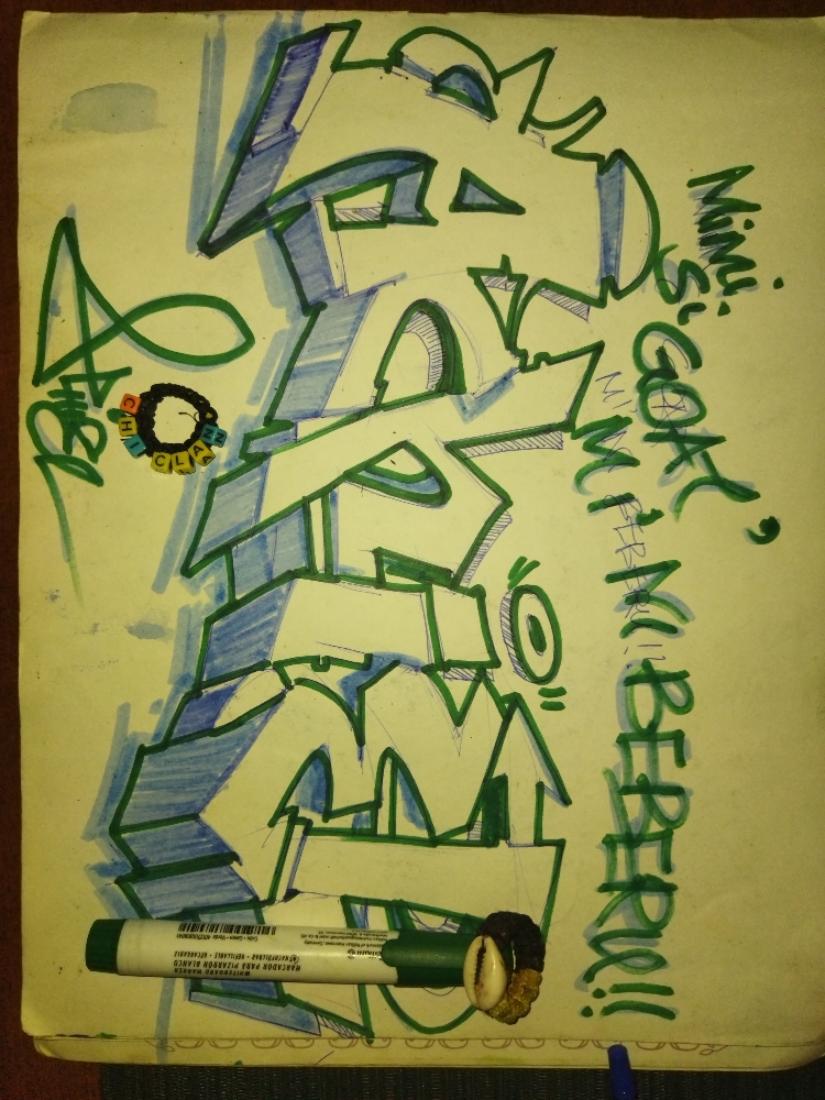 Graffiti font study . Achiel 