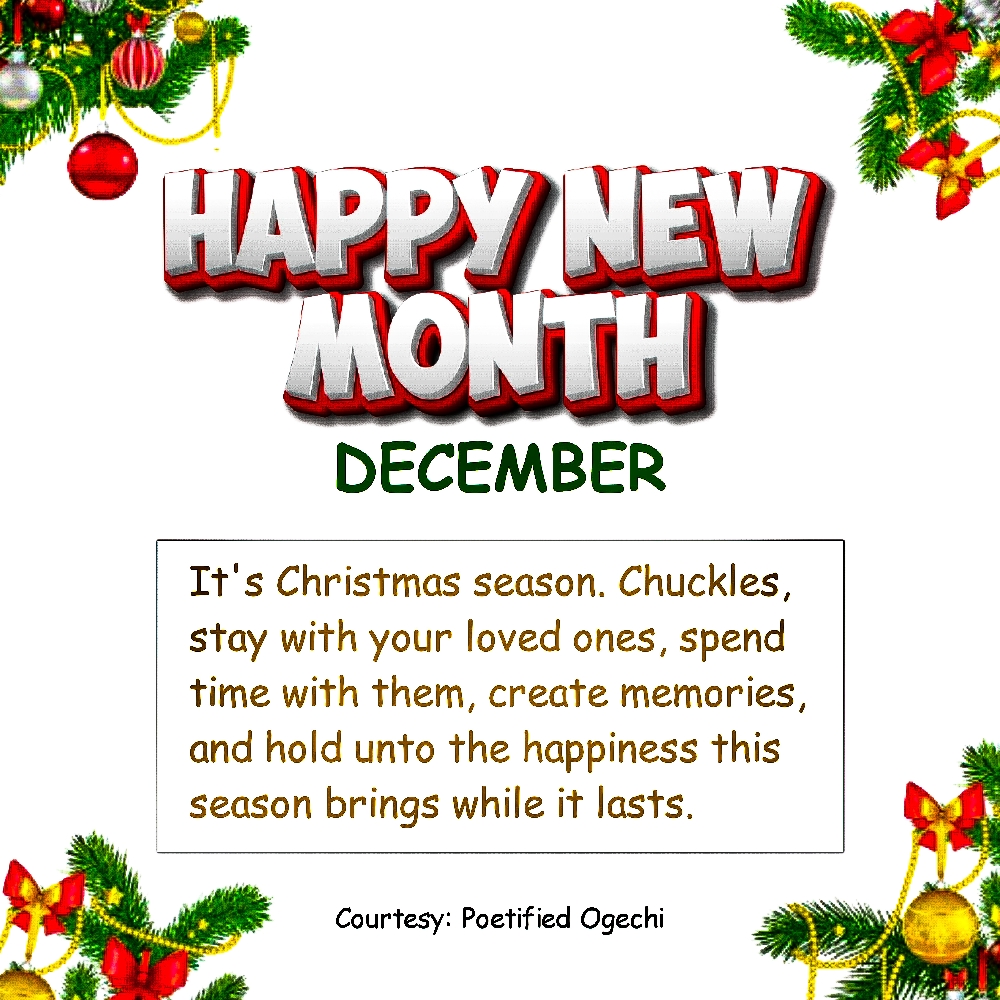 Happy New Month Fam