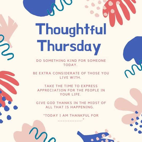 Happy thoughtful thursday